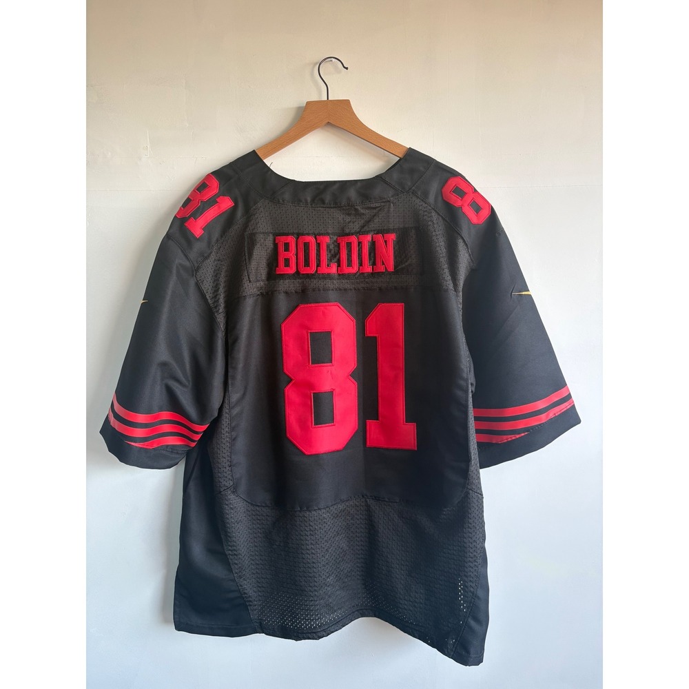 Nike San Francisco 49ers Anquan Boldin 81 Black Alternate Jersey Mens XL